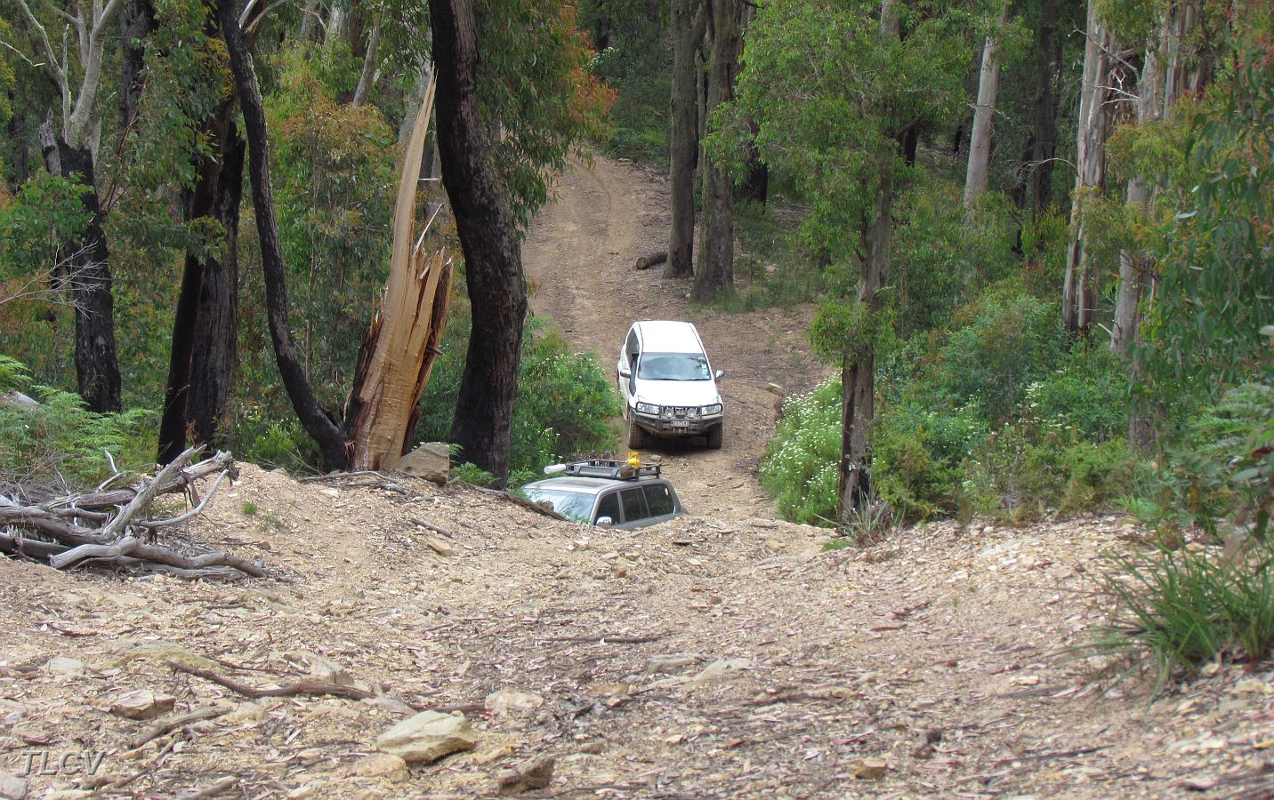 25-Hoppy gets ready to take the alternative track up Flats Track.JPG